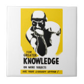 Voor meer kennis tegeltje (Voorkant)