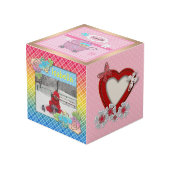 Voor meisje, je foto kubus (Voorkant hoekig)