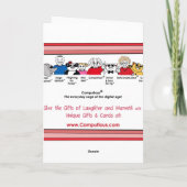 Voor mevrouw Geek - Valentijn Feestdagen Kaart (Achterkant)