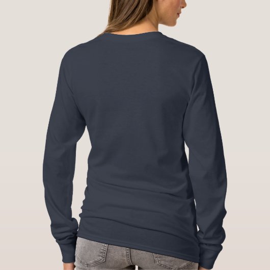 “Voor mezelf” Basic T-shirt met lange mouwen (Achterkant)