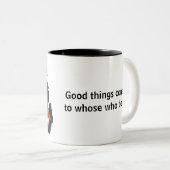 voor Michigan Fisherman Tweekleurige Koffiemok (Voorkant rechts)