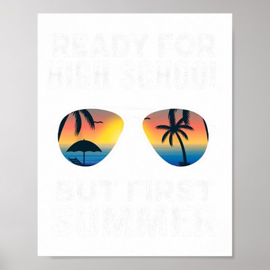 Voor middelbare school maar eerste zomer - Grappig Poster (Voorkant)