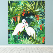 Voor mij ben jij de perfecte reiger canvas afdruk (Insitu (Houten vloer))