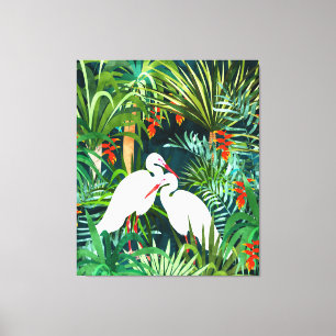Voor mij ben jij de perfecte reiger canvas afdruk