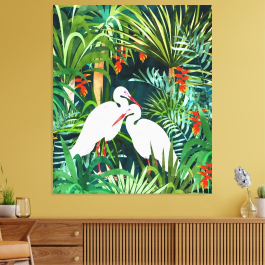Voor mij ben jij de perfecte reiger canvas afdruk (Insitu (Woonkamer))