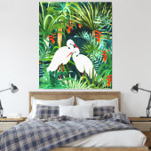 Voor mij ben jij de perfecte reiger canvas afdruk (Insitu (Slaapkamer))
