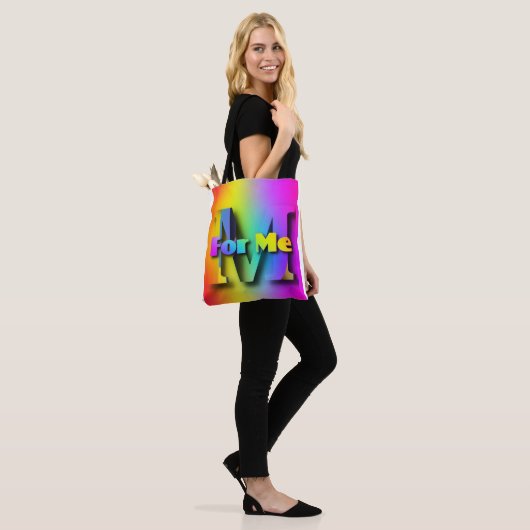VOOR MIJ CANVAS TAS (Op model)