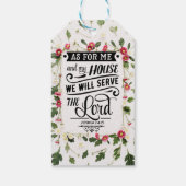 Voor mij en mijn huis cadeaulabel (Achterkant)