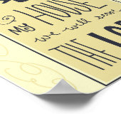 Voor mij en mijn huis - Joshua 24:15 Poster (Hoek)