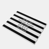 Voor mij en voor mijn Parlement is de Bijbel gestr Deurmat (Schuin)