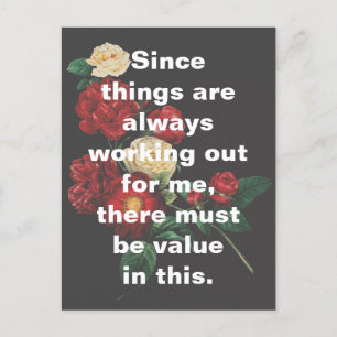 Voor mij is het altijd al goed. briefkaart