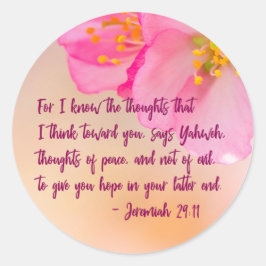 Voor mij ken ik de Christelijke gedachten Ronde Sticker