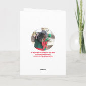 "Voor mij?" Kerstkaart Feestdagen Kaart (Achterkant)