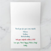 Voor mijn allerbeste bonusmoeder ooit Aquarel + wa Kaart (Binnen)