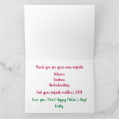 Voor mijn allerbeste stiefmoeder ooit, liefs Peony Kaart (Binnen)