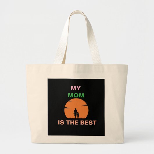 VOOR MIJN AMAZINGE MOEDER GROTE TOTE BAG (Voorkant)