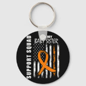 Voor mijn Baby-zus Leukemie Warrior Awareness Sleutelhanger (Achterkant)