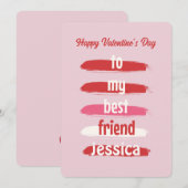 Voor mijn beste vriend(in) Valentijn Feestdagenkaart (Voorkant / Achterkant)