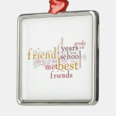 **VOOR MIJN BESTE VRIEND* METAAL ORNAMENT (Links)