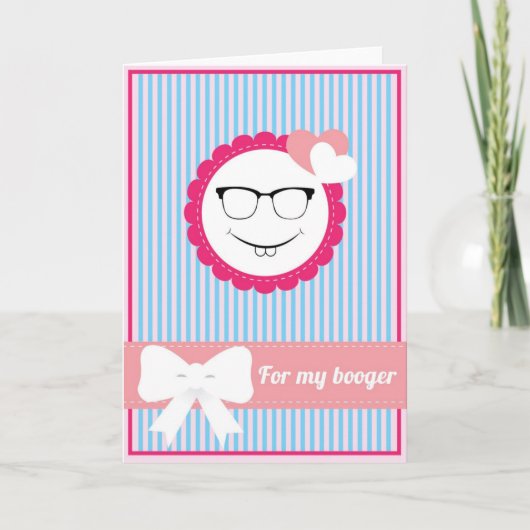 Voor mijn booger feestdagen kaart (Voorkant)