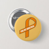 Voor mijn broer (Oranje lint) Ronde Button 5,7 Cm (Voorkant /achterkant)