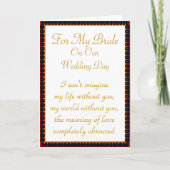 Voor Mijn Bruid: Wereld vóór u Kaart (Voorkant)