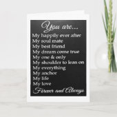 VOOR MIJN BRUIDEGOM OF MIJN BRUID MOET HET "BESTE" KAART (Voorkant)