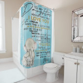 VOOR MIJN DOCHTER | Cadeau voor je Kind Douchegordijn (In situ)