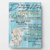 VOOR MIJN DOCHTER | Cadeau voor je Kind Fotoplaat (voorkant)