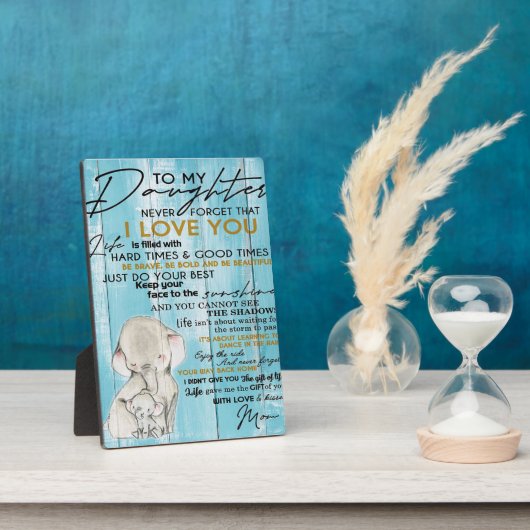 VOOR MIJN DOCHTER | Cadeau voor je Kind Fotoplaat (Zijkant)