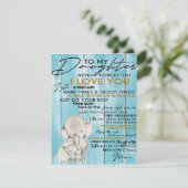 VOOR MIJN DOCHTER | Cadeau voor je Kind Kaart (Staand voorkant)