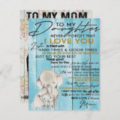 VOOR MIJN DOCHTER | Cadeau voor je Kind Kaart (Voorkant / Achterkant)