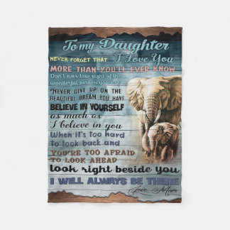 VOOR MIJN DOCHTER | Cool Gift for Your Girl Fleece Deken
