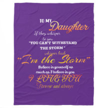 Voor mijn dochter fleece deken
