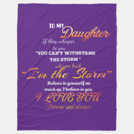 Voor mijn dochter fleece deken