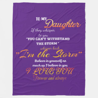 Voor mijn dochter fleece deken
