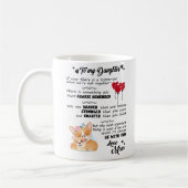 Voor mijn dochter - je bent moedig dan je gelooft koffiemok (Links)