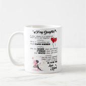 Voor mijn dochter - je bent moedig dan je gelooft koffiemok (Links)