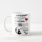 Voor mijn dochter - je bent moedig dan je gelooft koffiemok (Links)