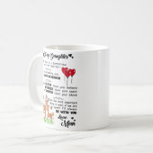 Voor mijn dochter - je bent moedig dan je gelooft koffiemok (Voorkant links)