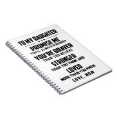 Voor mijn dochter - je bent moedig dan je gelooft notitieboek (Rechterzijde)