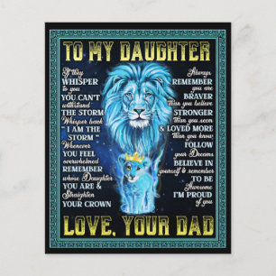Voor mijn dochter Leeuw Cadeau, Cadeau van Leeuw V Flyer