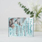 Voor mijn dochter Leeuwenfamilie-cadeau, dochter v Briefkaart (Staand voorkant)