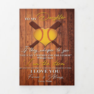 Voor mijn dochter   Leuk cadeau voor mijn dochter Drieluik Aankondiging