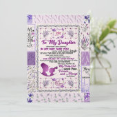 Voor mijn dochter, mijn kleine meisje, ik hou voor kaart (Staand voorkant)