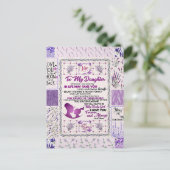 Voor mijn dochter, mijn meisje hou ik eeuwig van j briefkaart (Staand voorkant)