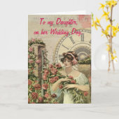 Voor mijn dochter, op haar trouwdag. kaart (Gele Bloem)