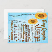 Voor mijn dochter | Speciale brief aan mijn dochte Briefkaart (Voorkant / Achterkant)