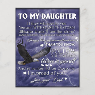 Voor mijn dochter, verjaardagscadeau dochter, baby flyer