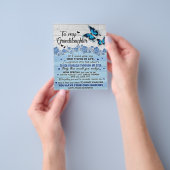 Voor mijn dochter vlindercadeau, dochter verjaarda flyer (Hand)